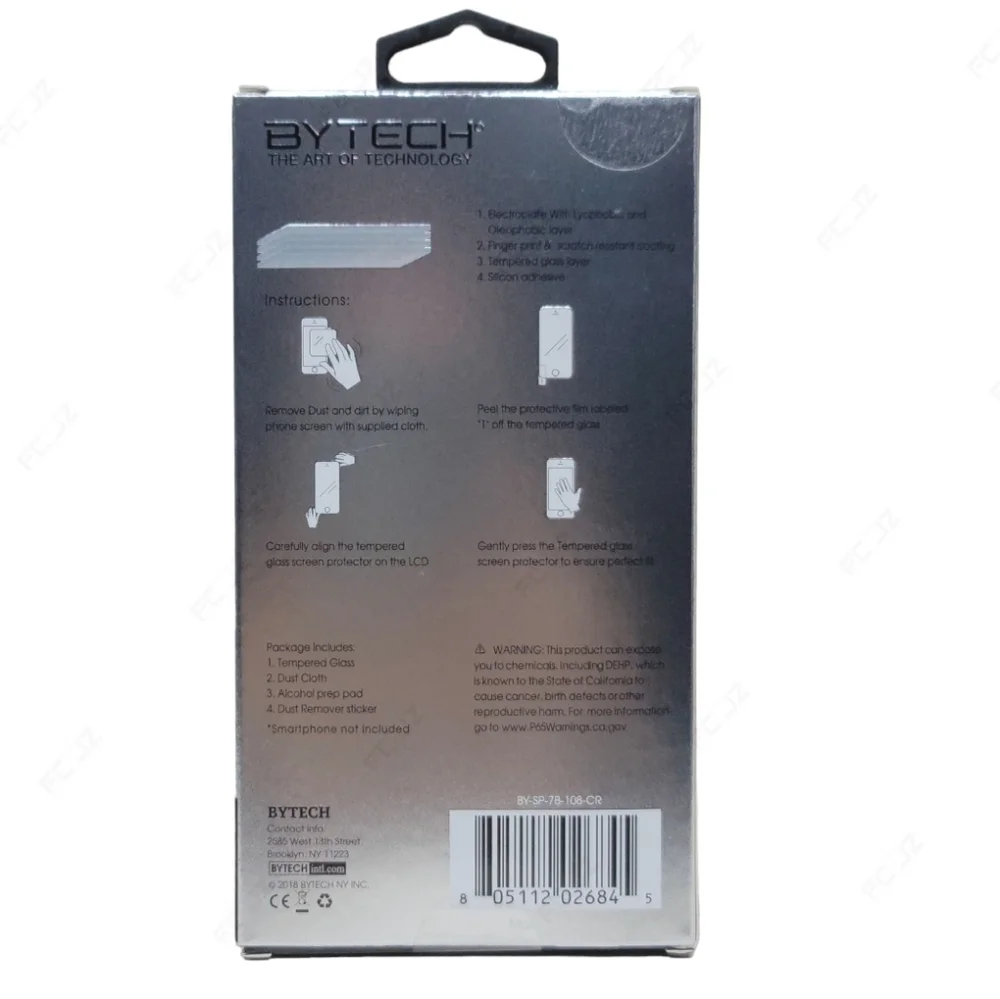 2 Pack, Bytech - Tempered Glass Screen Protector for iPhone (6+/6s+/7+/8+) NEW